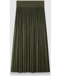 JOSEPH - Rabat Pleated Satin Skirt - Lyst