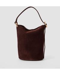 JOSEPH - Mini Bucket Suede Bag - Lyst