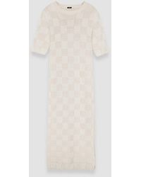 JOSEPH - Textured Vichy Knitted Dress - Lyst