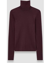 JOSEPH - Silk Stretch High Neck Top - Lyst