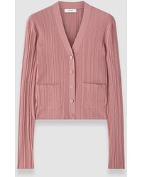 JOSEPH - Cardigan Sinai En Maille Plissée - Lyst