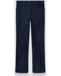JOSEPH - Duke Suede Stretch Trousers - Lyst