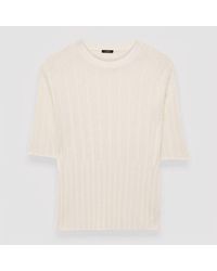 JOSEPH - Crisp Rayon Knitted T-shirt - Lyst