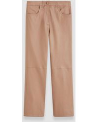JOSEPH - Pantalon Duke en cuir stretch - Lyst