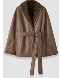 JOSEPH - Manu Textured Shearling Jacket - Lyst