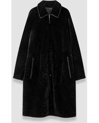JOSEPH - Caspian Soft Shearling Reversible Coat - Lyst