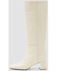 JOSEPH - Heeled Knee High Patent Leather Boots - Lyst