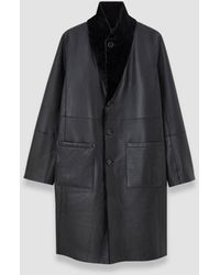 JOSEPH - Britanny Reversible Soft Shearling Coat - Lyst