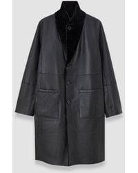 JOSEPH - Britanny Reversible Soft Shearling Coat - Lyst
