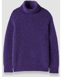 JOSEPH - Meslay Brushed Alpaca Jumper - Lyst