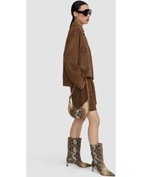 JOSEPH - Bean Snake Leather Bag - Lyst