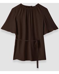 JOSEPH - Top Libby En Crêpe Mélangé De Soie - Lyst