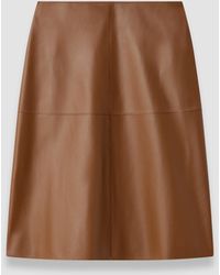 JOSEPH - Niven Soft Nappa Leather Skirt - Lyst