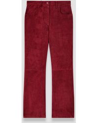 JOSEPH - Duke Suede Stretch Trousers - Lyst