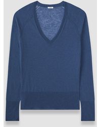 JOSEPH - Cetus Cashair V Neck Jumper - Lyst
