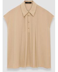 JOSEPH - Airy Plissé Antin Blouse - Lyst