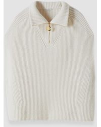 JOSEPH - Raffet Fisherman Rib Cashmere Vest - Lyst