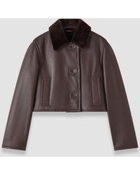 JOSEPH - Liri Leather Shearling Jacket - Lyst