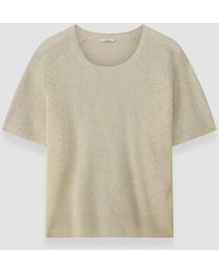 JOSEPH - Char Lurex Snake Knit Top - Lyst