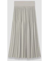 JOSEPH - Rabat Pleated Satin Skirt - Lyst