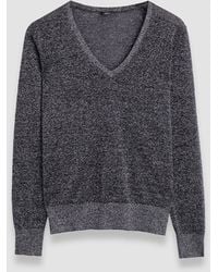 JOSEPH - Lurex Knit V Neck Jumper - Lyst