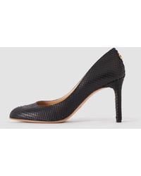 JOSEPH - Alette Snake Texture Leather Heeled Pumps - Lyst