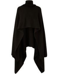 JOSEPH Poncho Luxe Cashmere Knit - Black