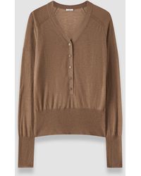 JOSEPH - Reem Cashair Henley Top - Lyst