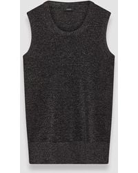 JOSEPH - Double Face Lurex Merino Top - Lyst