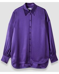 JOSEPH - Blouse En Satin Double - Lyst
