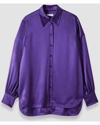 JOSEPH - Dieu Double Satin Blouse - Lyst