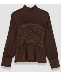 JOSEPH - Rachel Crepe De Chine Silk Blouse - Lyst