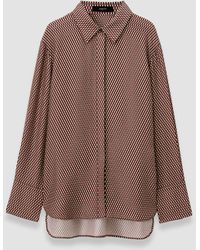 JOSEPH - Joe Printed Silk Blend Blouse - Lyst