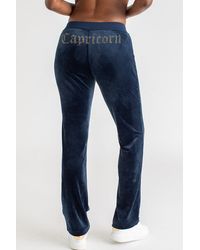 Juicy Couture - Scorpio Customizable Big Bling Velour Track Pants - Lyst
