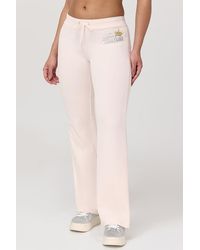 Juicy Couture - Malibu Heritage Cotton Velour Track Pants - Lyst