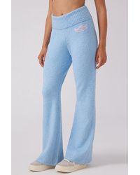 Juicy Couture - Angel Couture Knit Fold Over Wide Leg Pants - Lyst