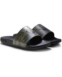 true religion men's slide sandals