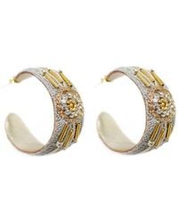 nahua - Apryl Embroidered Hoops - Lyst