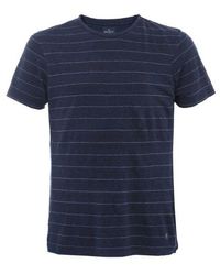 Hackett - Linen Striped T-shirt - Lyst