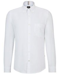 BOSS - Slim Fit S-roan Oxford Shirt - Lyst