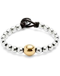 Uno De 50 - Beaded Leather Bracelet - Lyst
