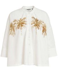 Essentiel Antwerp - Fergana Embellished Cotton Shirt - Lyst
