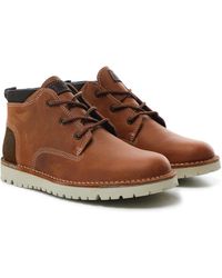 Barbour - Leather Bedrock Derby Boots - Lyst