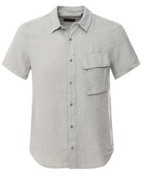 Belstaff - Short Sleeve Linen Scale Shirt - Lyst