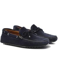 Hackett - Suede Driver Loafers - Lyst