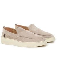 Replay - Suede Frank Loafers - Lyst