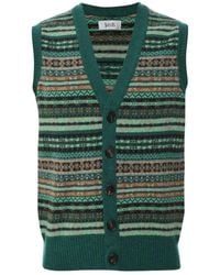 Jules B - Lambswool Fair Isle Waistcoat - Lyst
