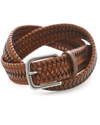 Hackett - Leather Braided Belt - Lyst