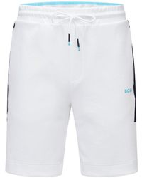 BOSS by HUGO BOSS Regular Fit Headlo1 Shorts - White