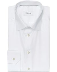 Eton Slim Fit Solid Shirt - White